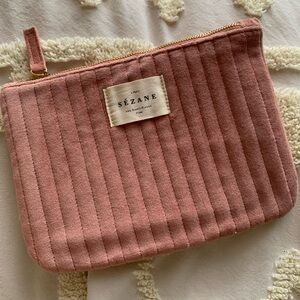 Sézane x ILIA beauty limited edition velvet pouch